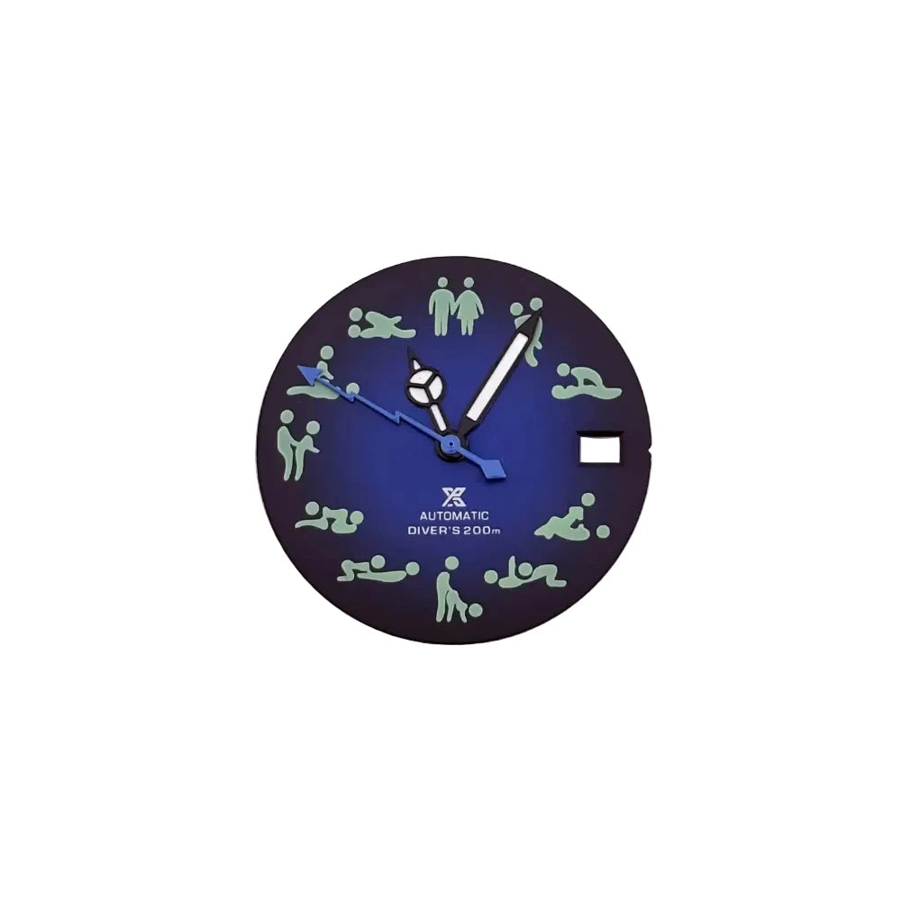 Cadran de montre avec jeu d'aiguilles