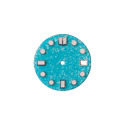 Cadran de 28,5 mm avec revêtement luminescent vert