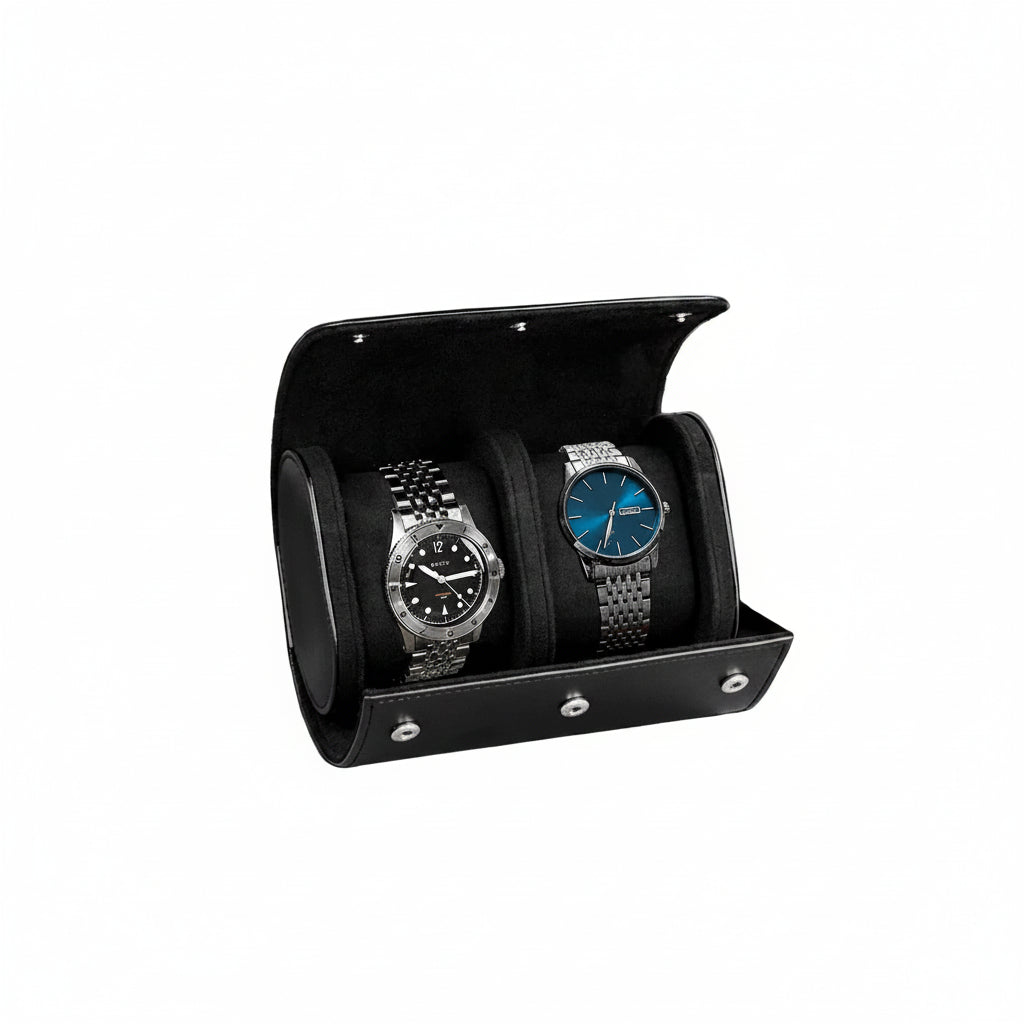 Watch Roll Travel Case 3 Slots Organizer