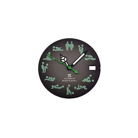 Watch dial with hand set