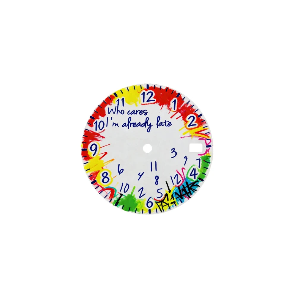 Cadran « Doodle Cares » imprimé en couleur créative