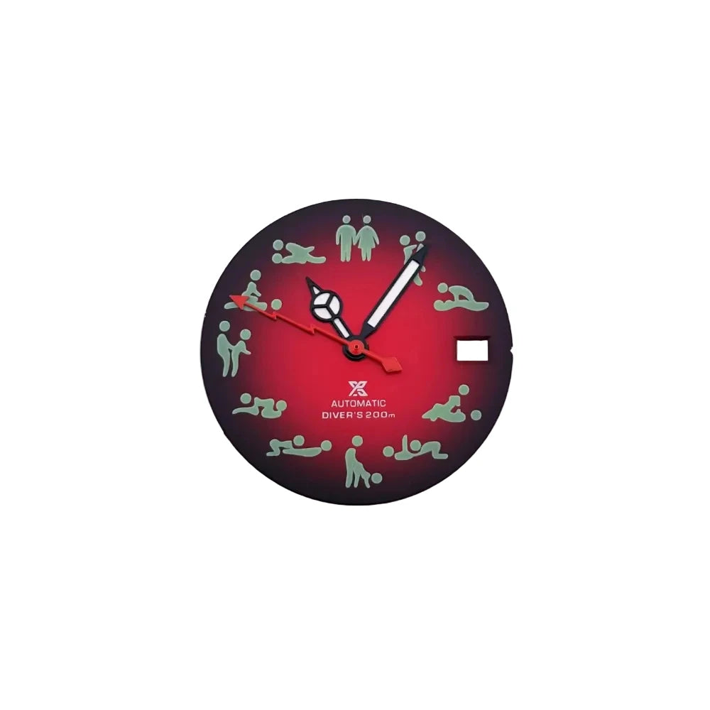 Cadran de montre avec jeu d'aiguilles