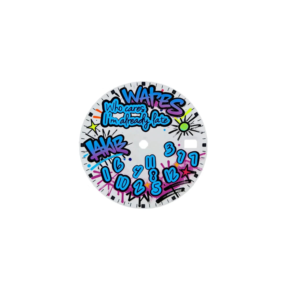 Cadran « Doodle Cares » imprimé en couleur créative