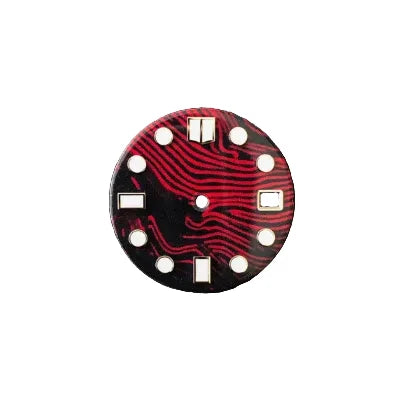 28,5 mm Zifferblatt mit grünem Lume