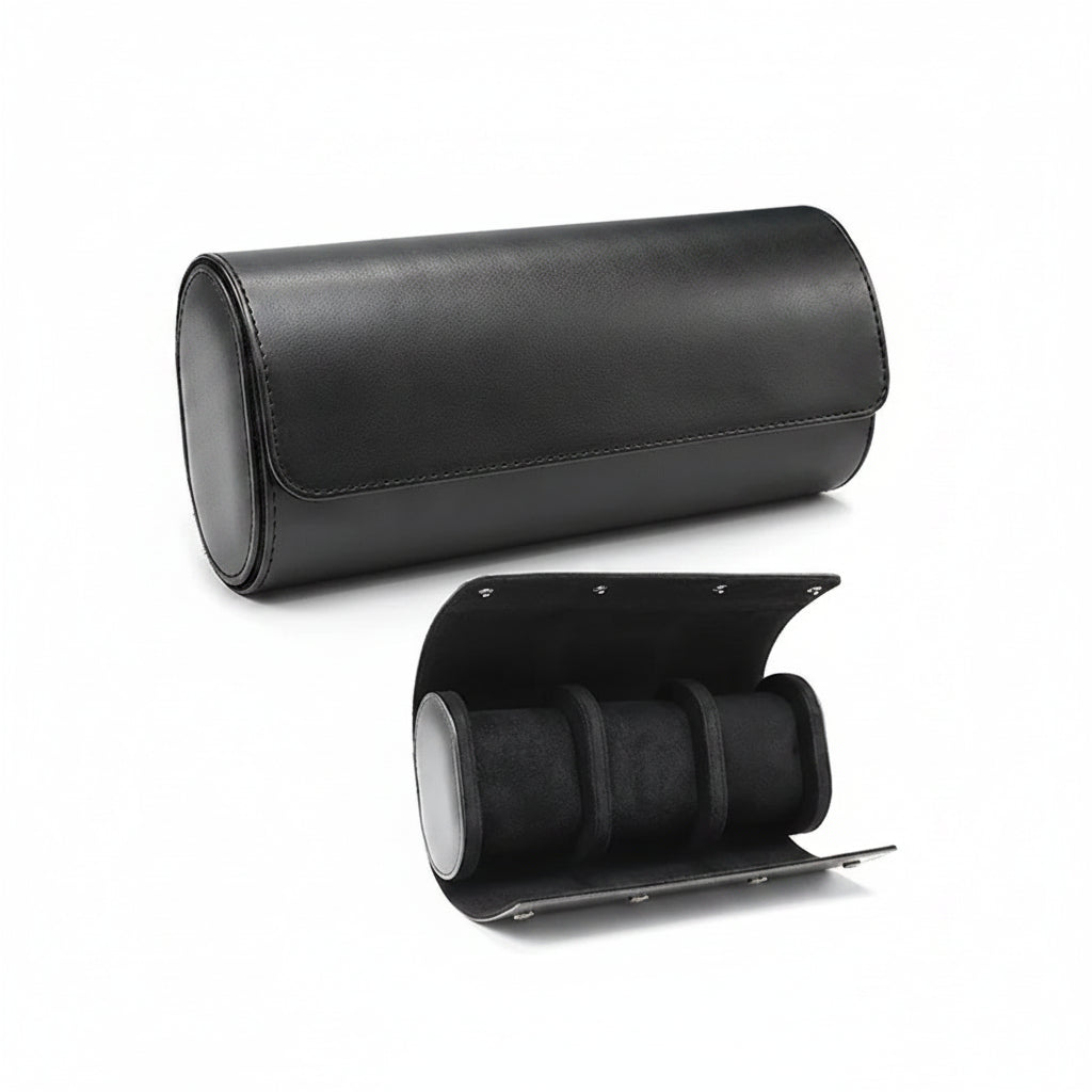 Watch Roll Travel Case 3 Slots Organizer